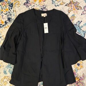 LOFT Cropped Black Blazer